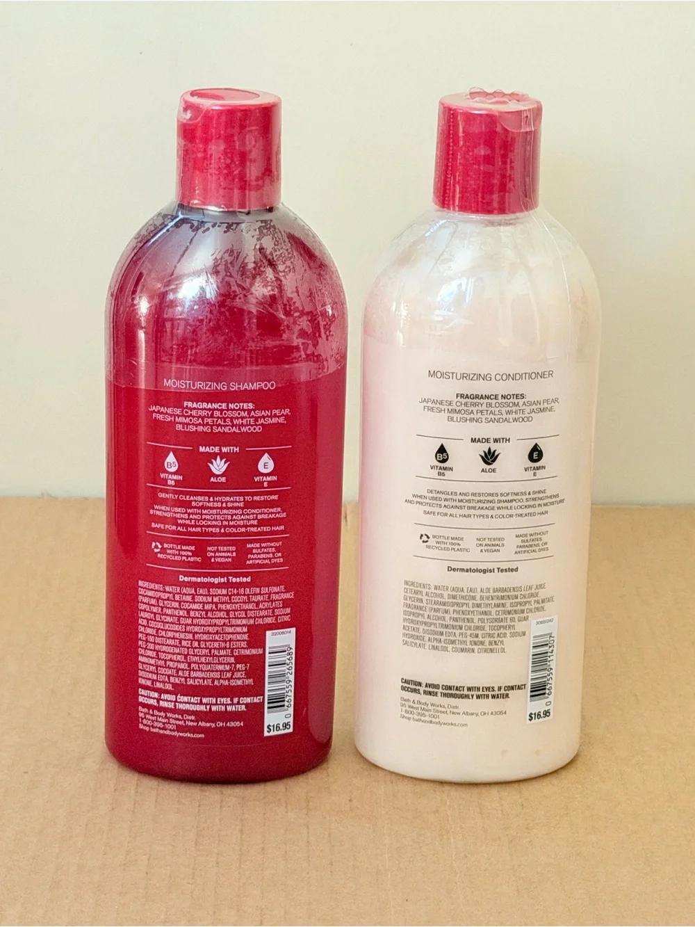Bath & Body Works Japanese Cherry Blossom Moisturizing Shampoo & Conditioner